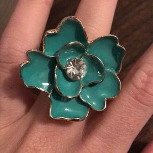 Turquoise Flower Ring